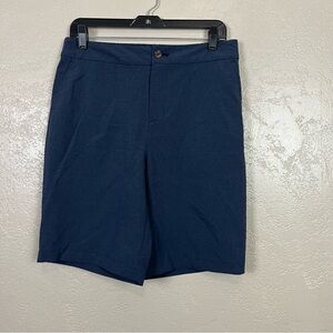 Tommy Bahama Elastic Waist Shorts Men Large Flat Front Golf‎ Casual Blue Stretch